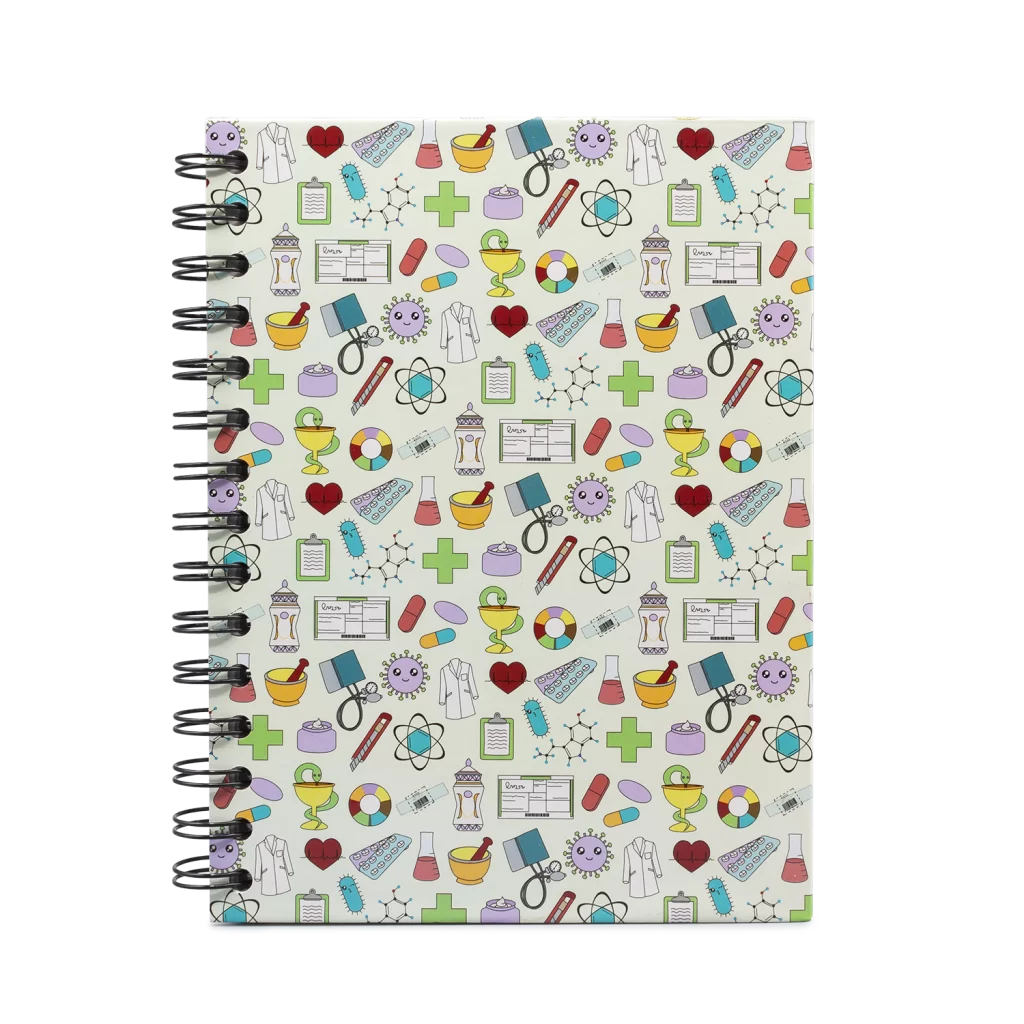 Libreta A5 estampado farmacéutico