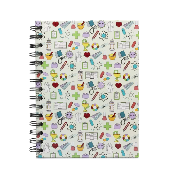 Libreta A5 estampado farmacéutico