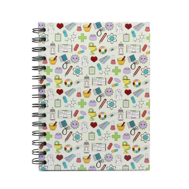 Libreta A5 estampado farmacéutico
